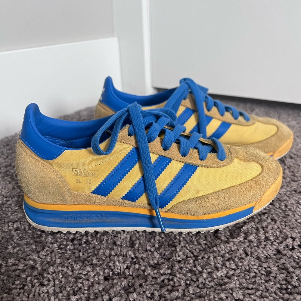 Adidas SL 72 RS Sneakers Unisex Utility Yellow Royal Blue US6 women’s US5 men’s